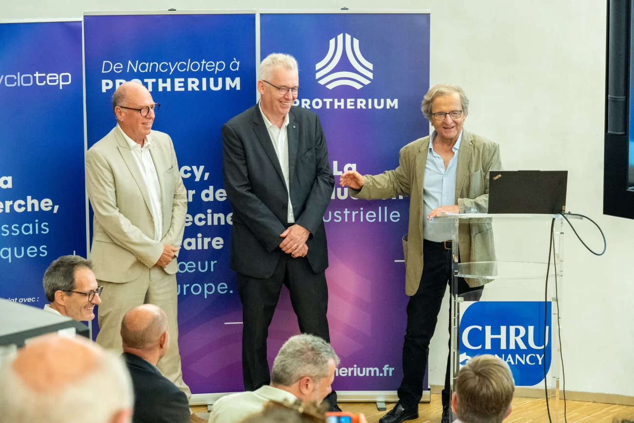 De Nancyclotep à Prothérium : de la recherche à la production industrielle